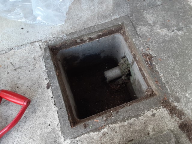 浸透マスのお清掃完了です！