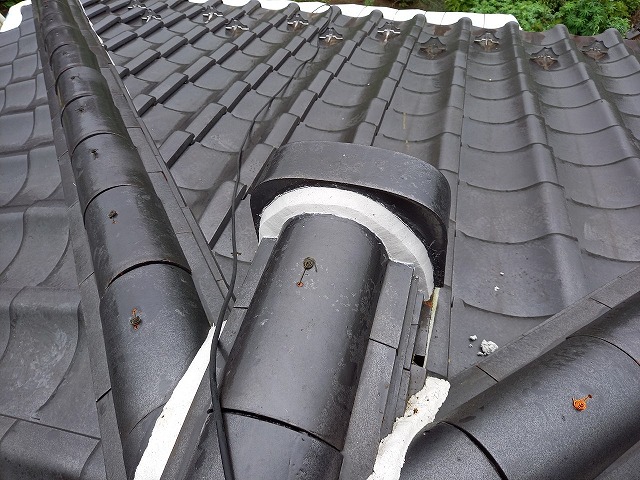 キレイな鬼巻き漆喰