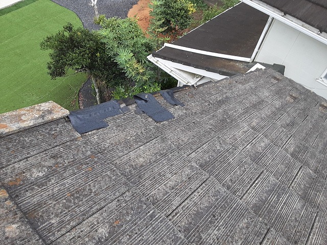 ケラバ付近の破損