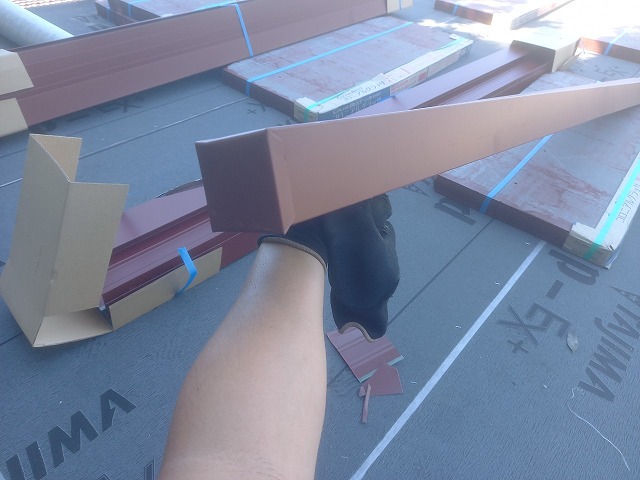 ケラバ板金の加工