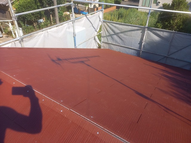 コロニアル屋根材の仕上がり