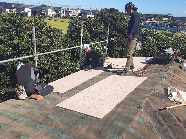 屋根下地補強
