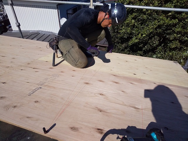 タルキの墨を出す