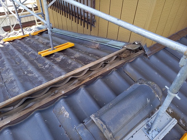 セキスイかわらU葺き直し