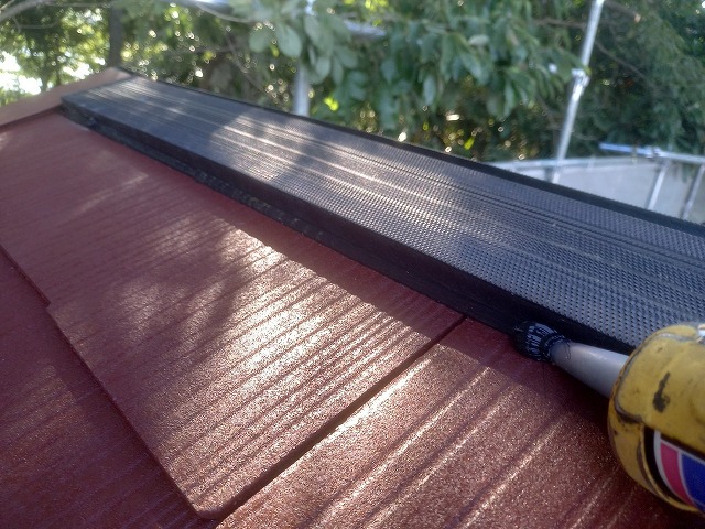 樹脂製貫板へのシーリング防水処理