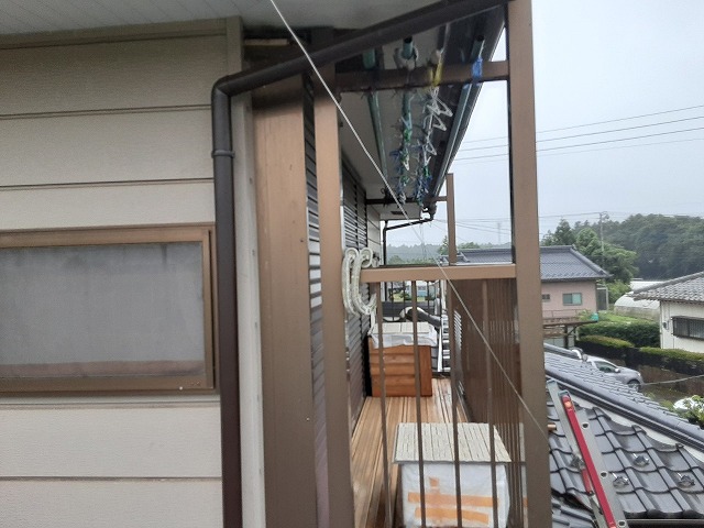 竪樋部も完了です！