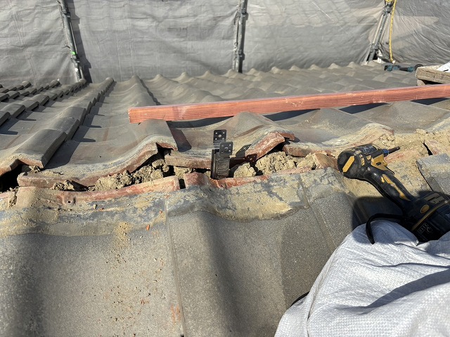 棟下の調整と土台作り