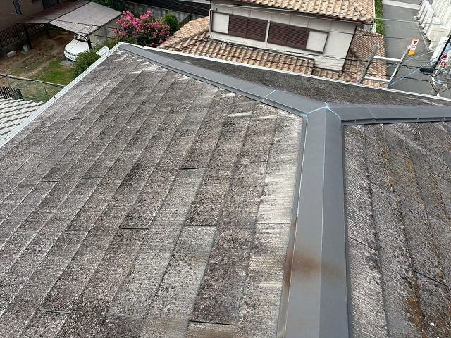 コロニアル屋根の状態確認