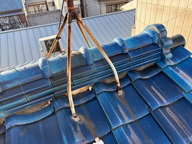 経年劣化した漆喰