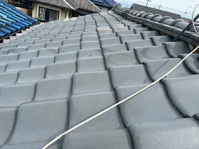 瓦屋根の状態確認