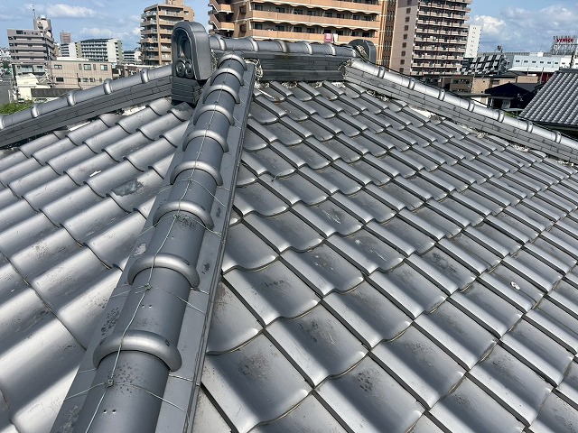 状態確認を実施した瓦屋根