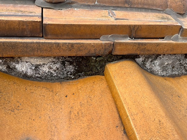 経年劣化した漆喰