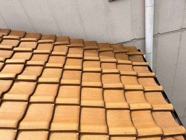 ズレ被害が発生していた瓦屋根