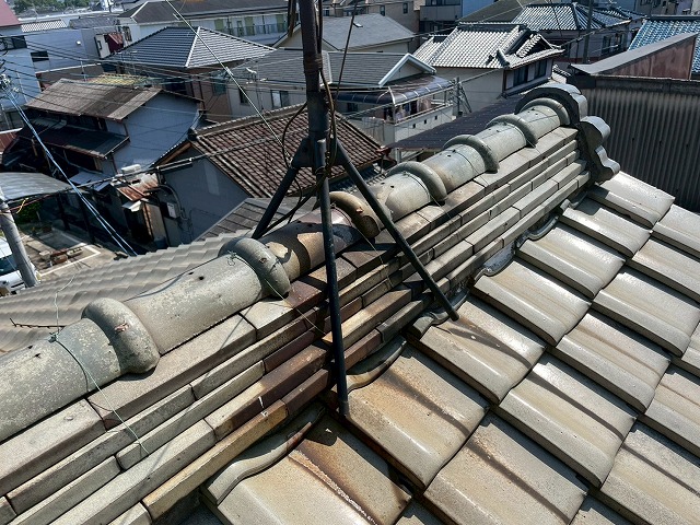 アンテナ部分の状態確認