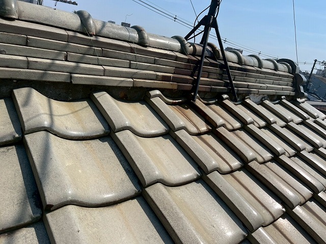 サビが付着したアンテナ周囲