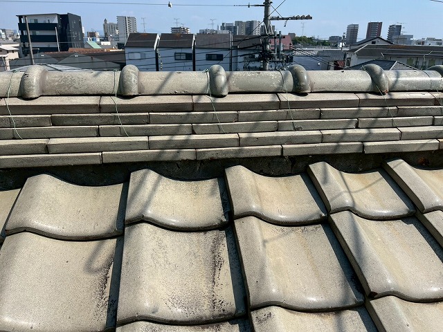 漆喰の劣化が進行した状態