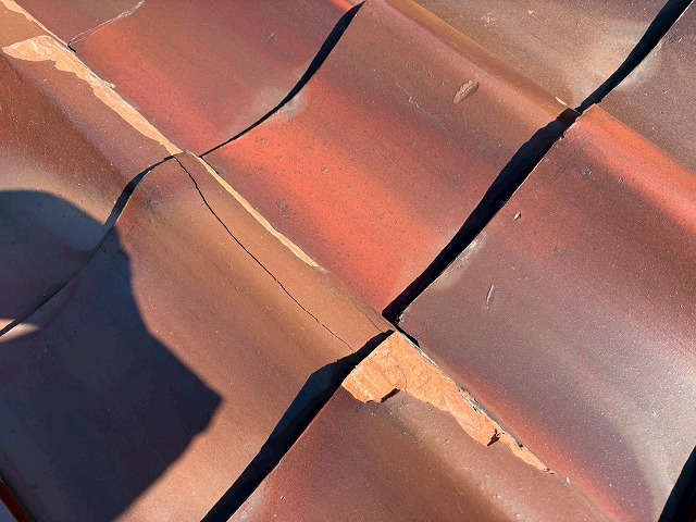 欠け部分が発生