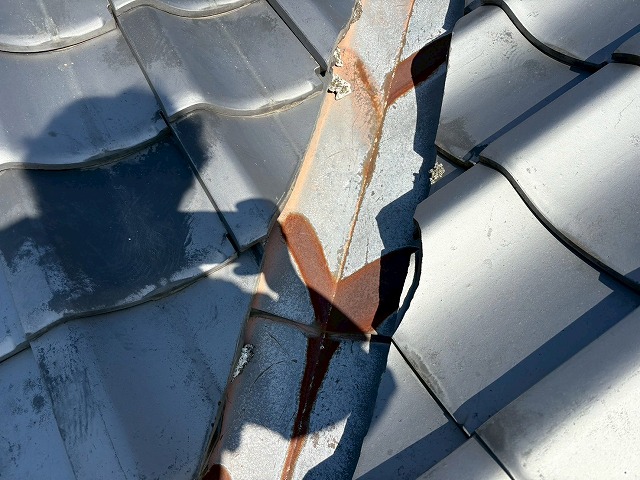 谷板金のサビ