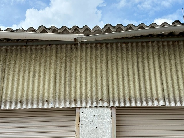 破損した雨樋の確認