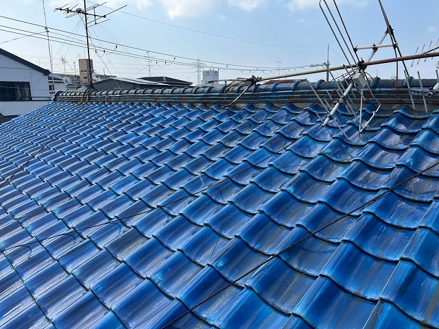 アンテナの倒壊が発生した柚瓦