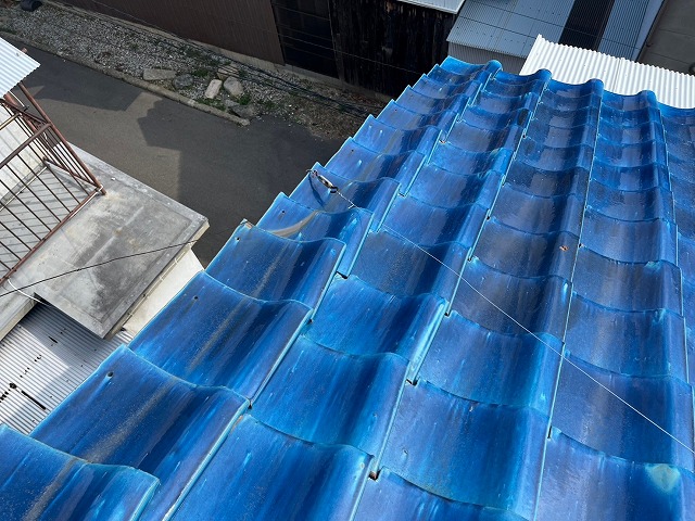 瓦のズレが発生した袖瓦