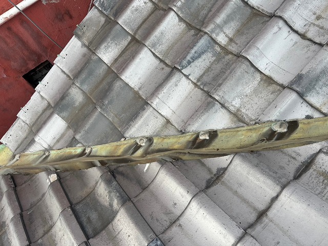 谷板金の状態確認実施