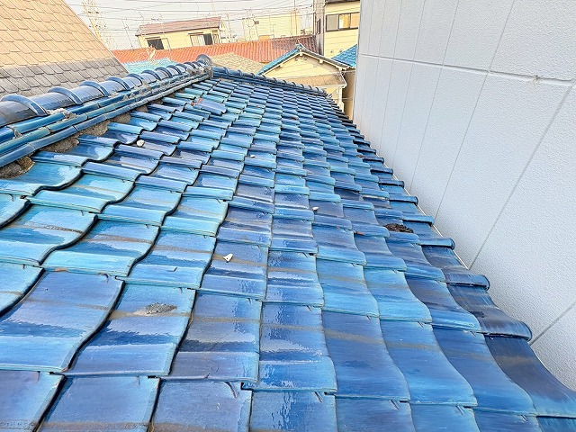 瓦屋根の状態確認