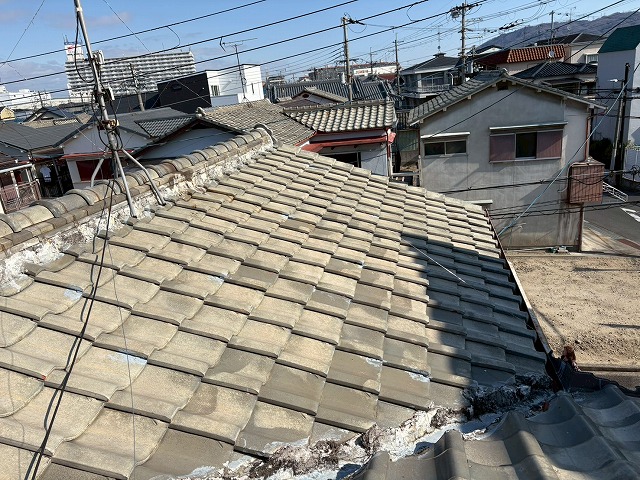 屋根の状態確認