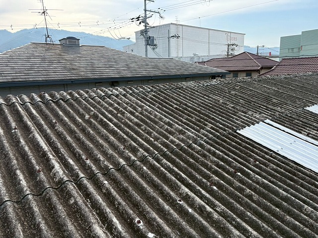 倉庫の屋根修理