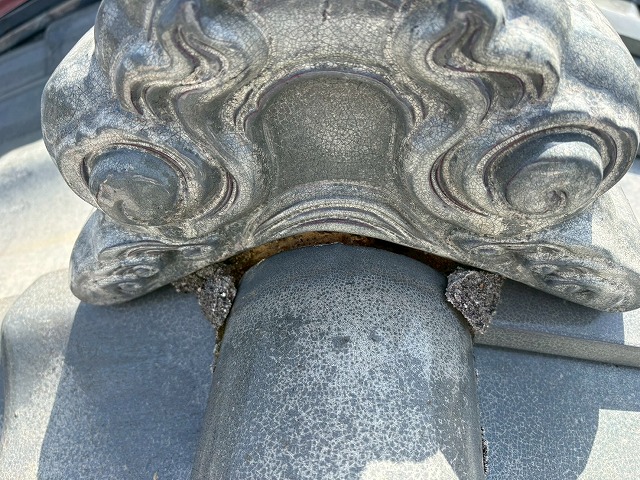 鬼巻き漆喰の確認