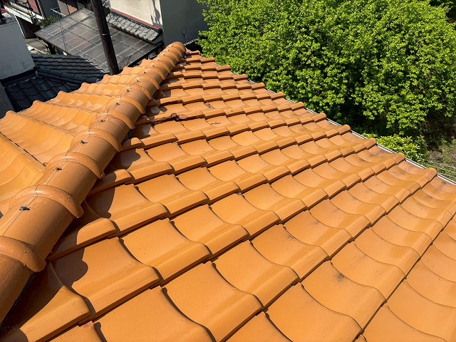 瓦屋根の状態確認