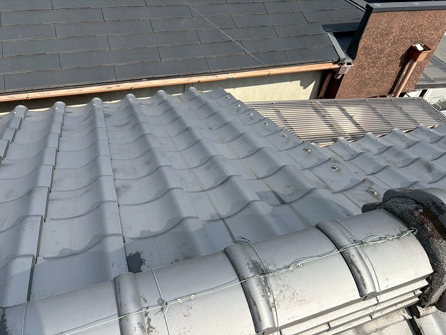 点検におうかがいした瓦屋根