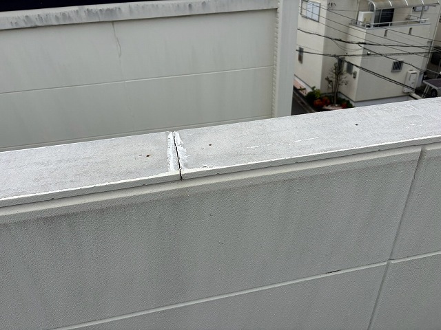 雨漏りしやすい笠木