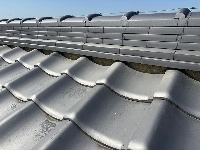 古い漆喰の撤去