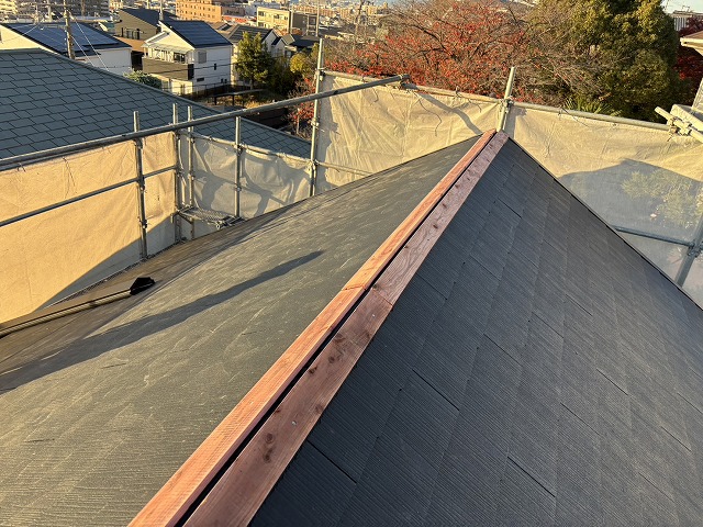 棟下地の取り付け