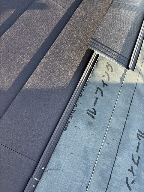 屋根材の重なり部分の点検