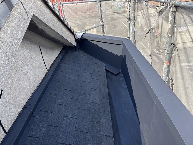 屋根工事の完成