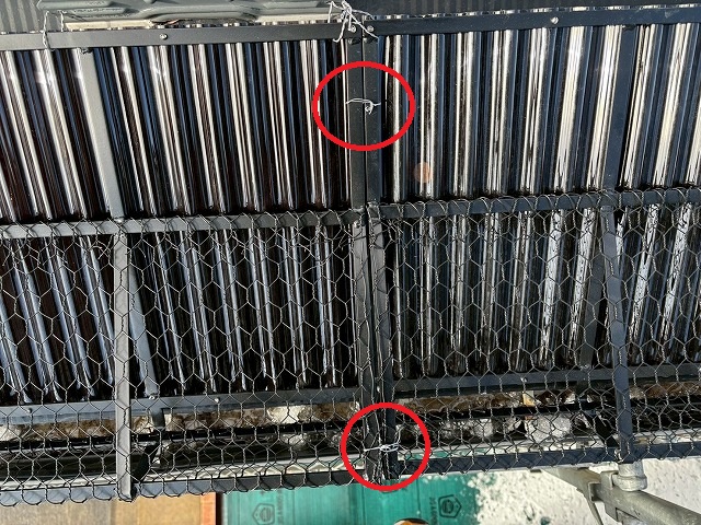 仙台市泉区　スノーZ同士をステンレス線で固定した