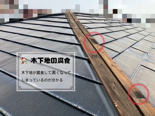 木下地の腐食