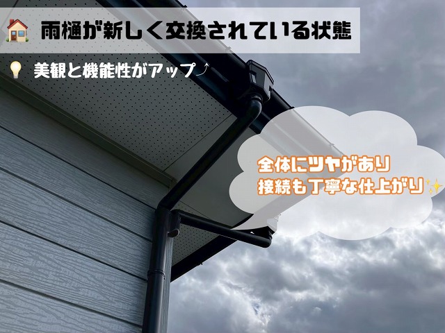 雨樋交換工事完工後