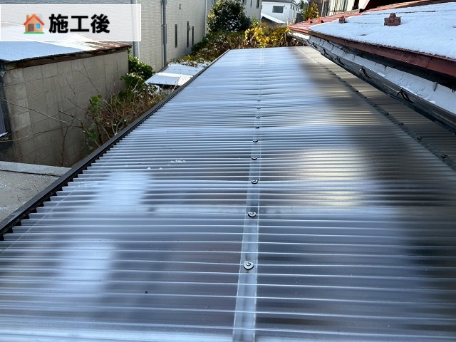 仙台市太白区-ポリカ波板交換工事