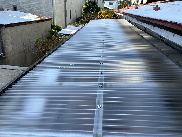 仙台市太白区-ポリカ波板交換工事