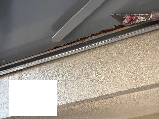 仙台市太白区 マンション補修工事 エキスパンションジョイント塗装 ケレン