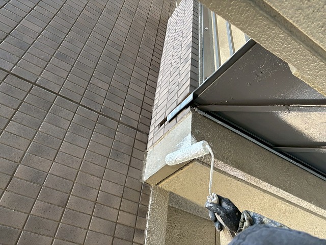 仙台市太白区 マンション補修工事 エキスパンションジョイント躯体 補修箇所塗装