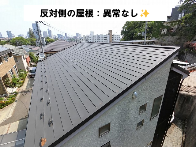 仙台市太白区 半年点検 反対側の屋根 異常なし