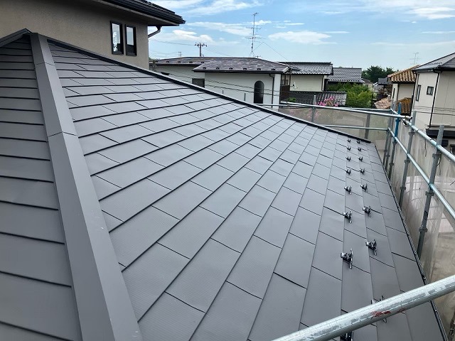 仙台市太白区 屋根カバー工事 1階屋根完工