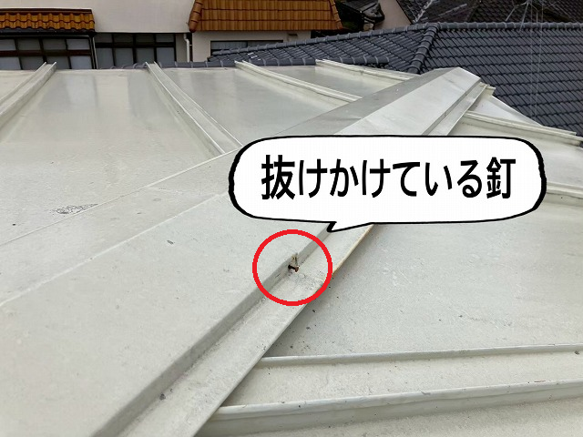 仙台市太白区 抜けかけている釘