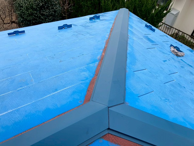 仙台市太白区 棟板金交換工事 交換工事完工