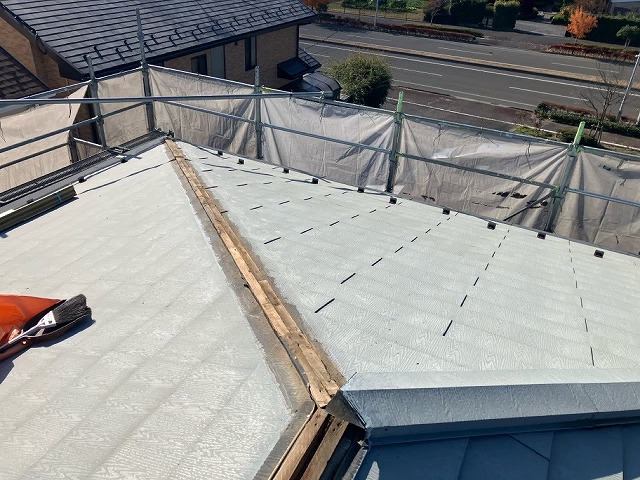 仙台市太白区 棟板金交換工事 既存木下地解体