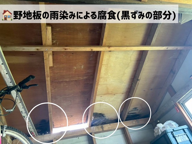 仙台市太白区-物置屋根の現地調査